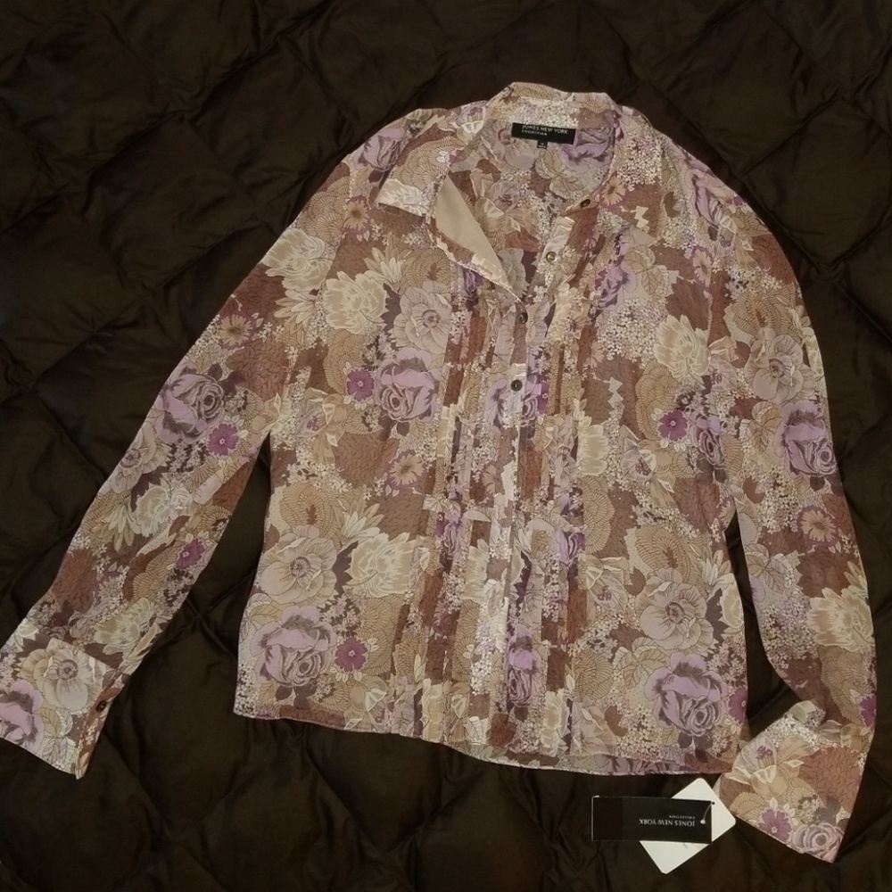 Beautiful silk button down shirt